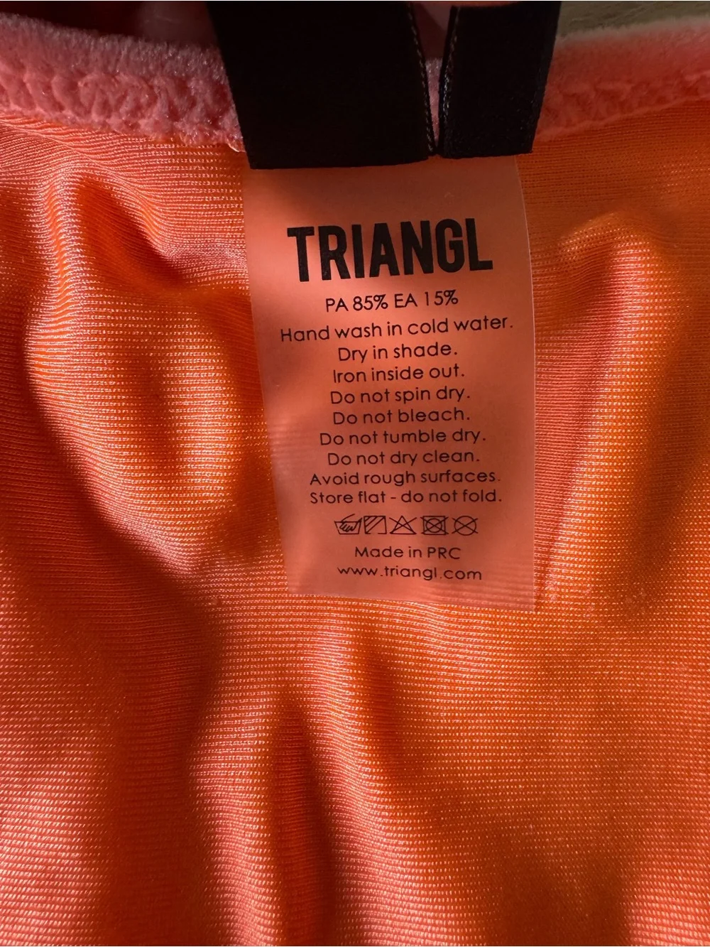 triangl swimwear bright coral